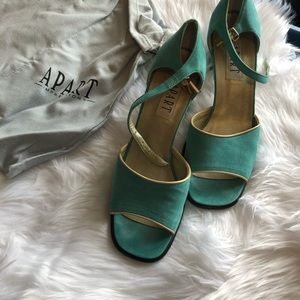 APART turquoise suede (authentic) shoes